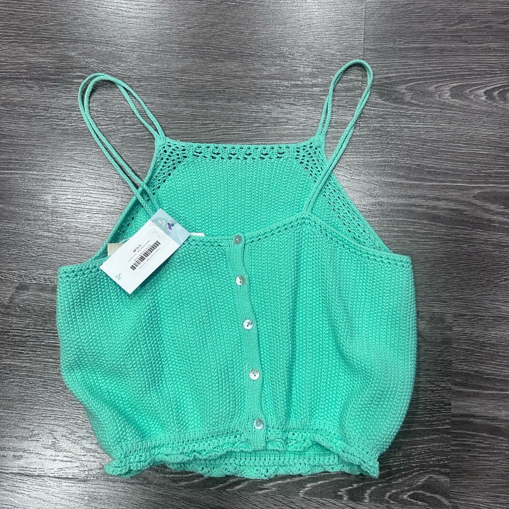 Mint Green Knit Camisole Top